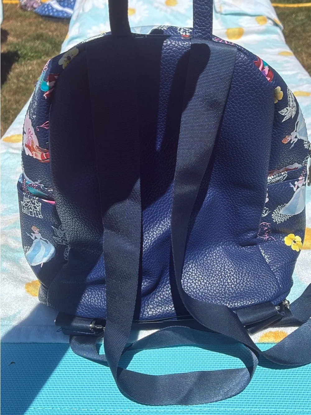 Disney Navy Princess All-Over Mini Backpack